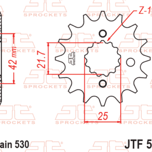 Piñón de transmisión Suzuki GSX-R – Paso 530