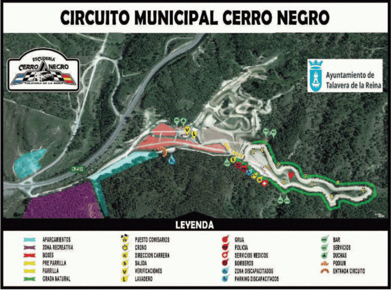 Cerro Negro carcross mapa