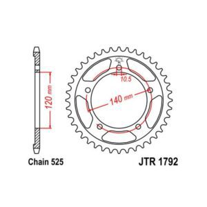 Corona de transmisión Suzuki GSX-R 600-750