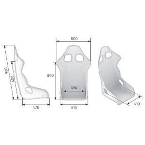 Baquet Kart Cross OMP TRS-E